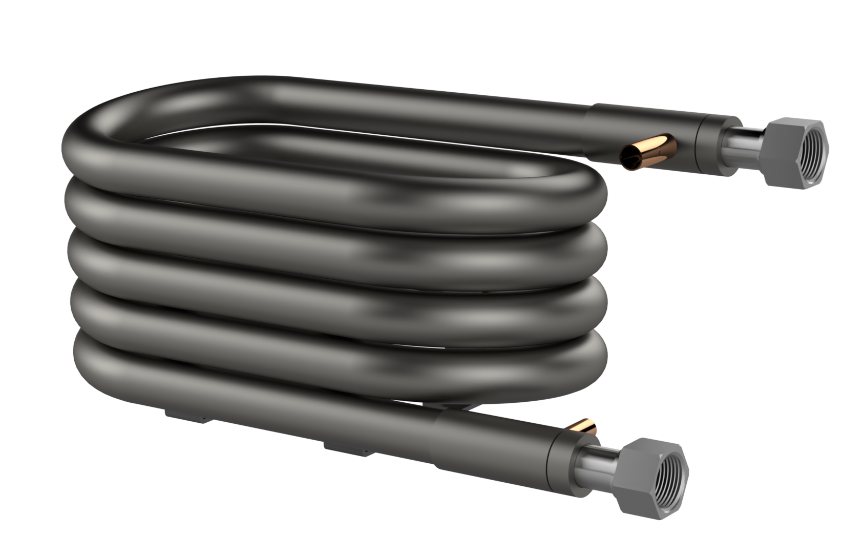 3 ton coaxial tube in tube evaporator